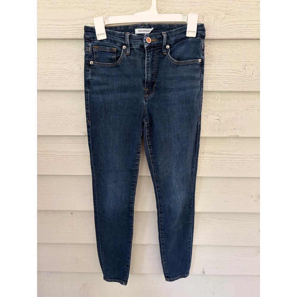 Good American Skinny Jeans Size 6/28 Medium Wash Stretch Denim - Picture 2 of 10